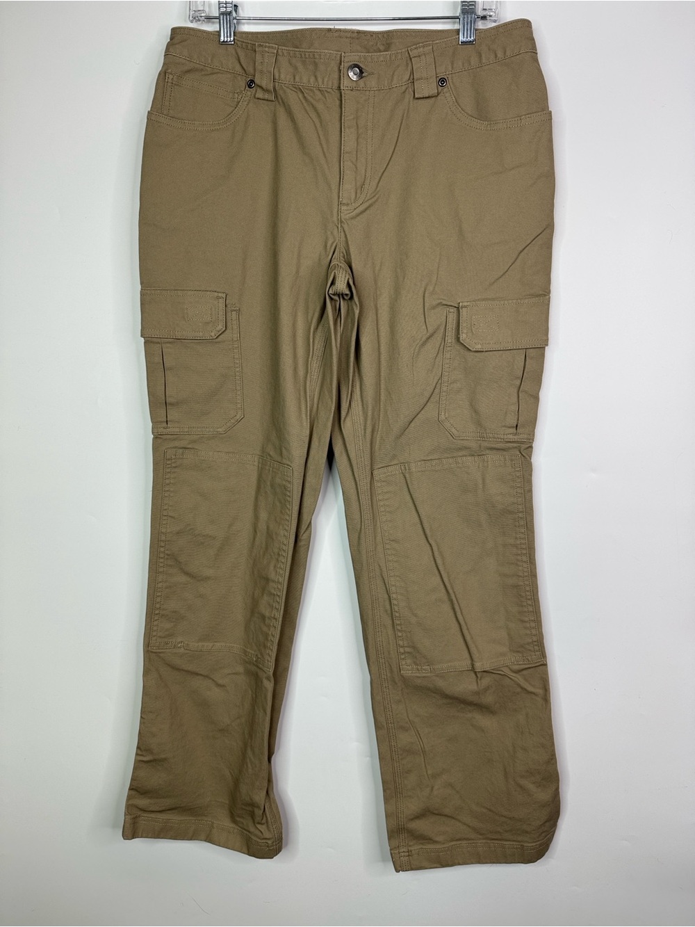 Duluth Trading Co Khaki Cargo Pants 21405 Size 12x33